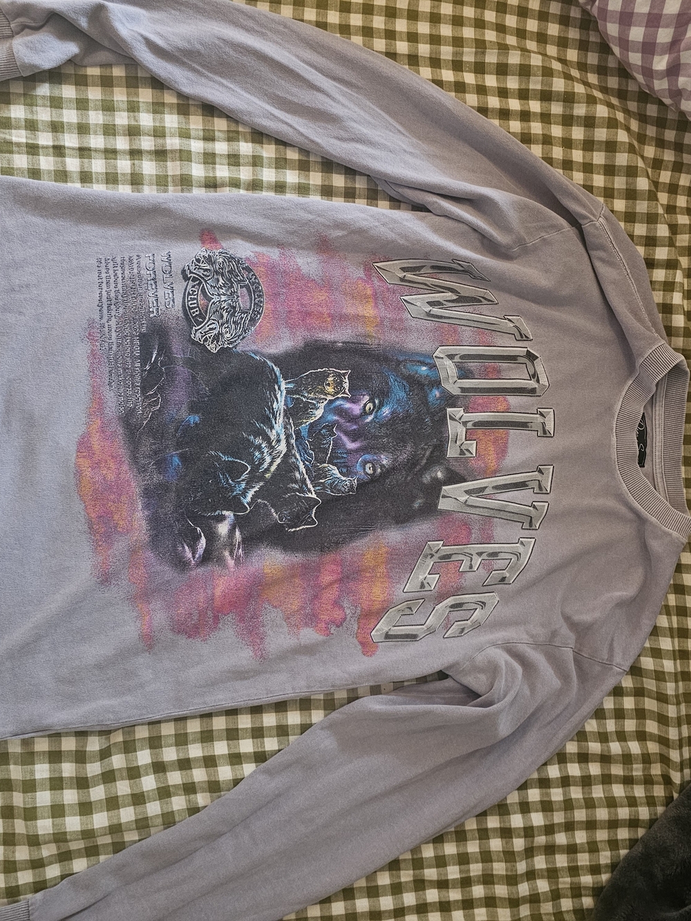 Darc Sport Long Sleeve Graphic Tee in Lavender with Multicolor Print